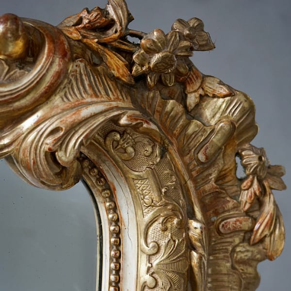 French Régence Gilded Mirror