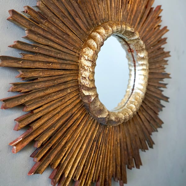 Gilded Sunburst Mirror
