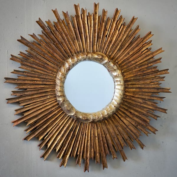 Gilded Sunburst Mirror