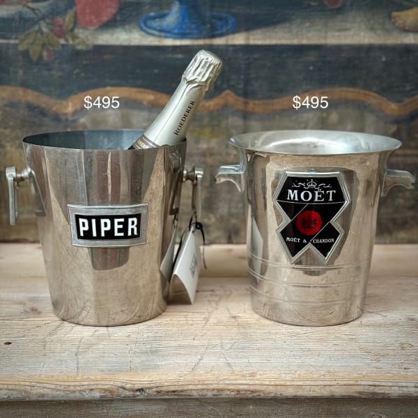 Vintage Branded Champagne Buckets
