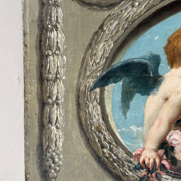 French Decorative Dessus-de-Porte Painting