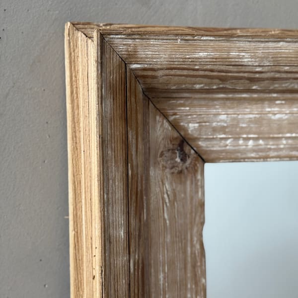 French Mirror in Weathered Pine