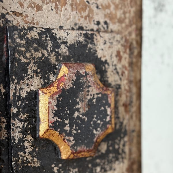 Large Spanish Black & Gold Mirror