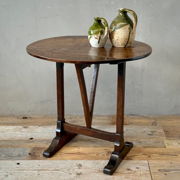 French Walnut Wine Harvest Table