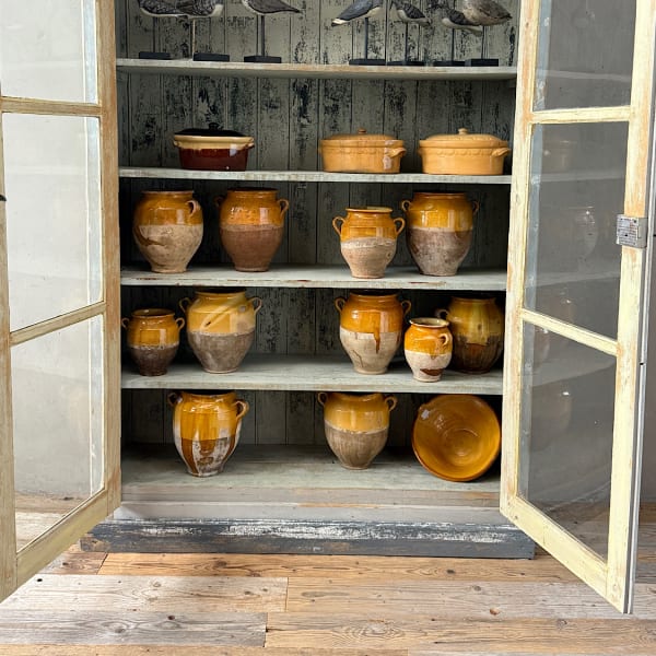 French Painted Display Cupboard