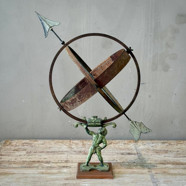 Vintage Metal Garden Sundial