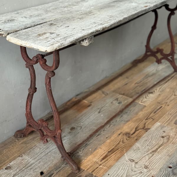 French Iron Console Table