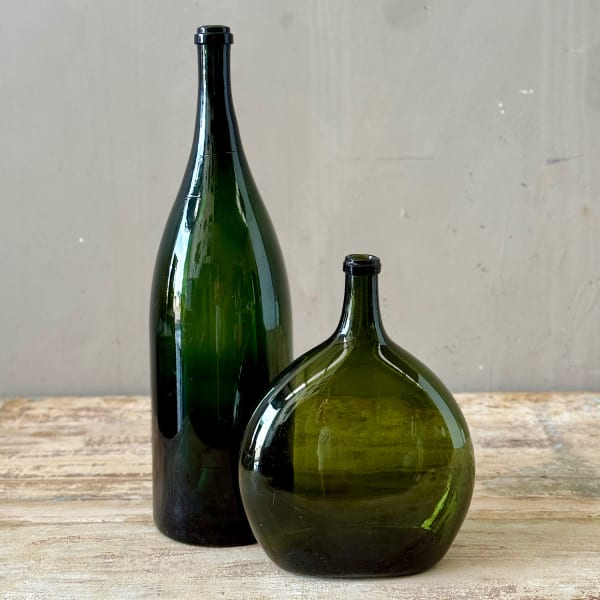 Large French Antique Wine Bottles