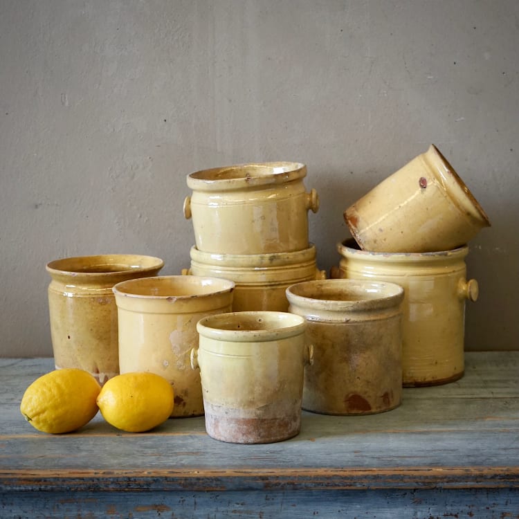 French Terracotta Preserving Pots