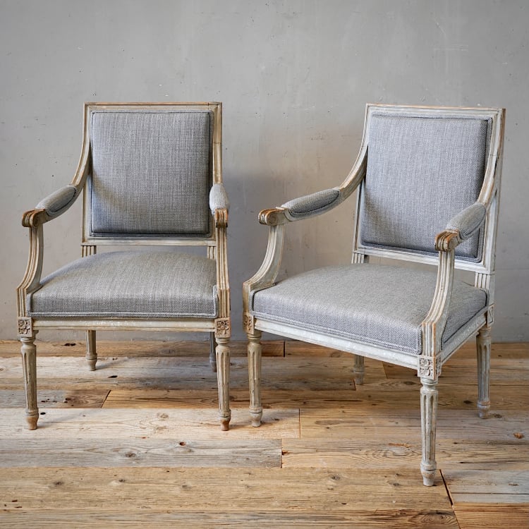 Louis XVI Painted Armchairs
