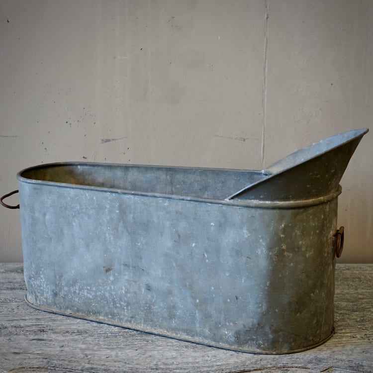 French Zinc Baby Bath