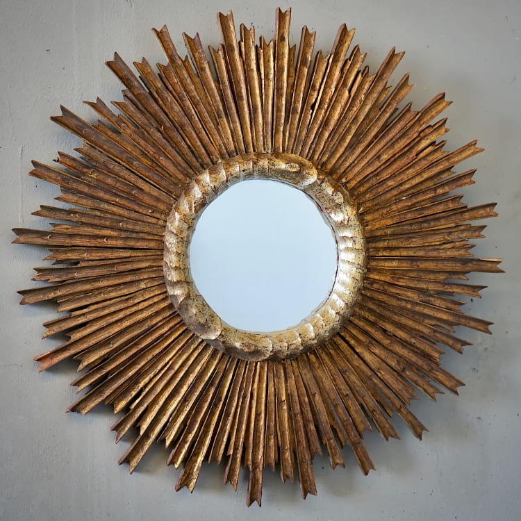 Gilded Sunburst Mirror