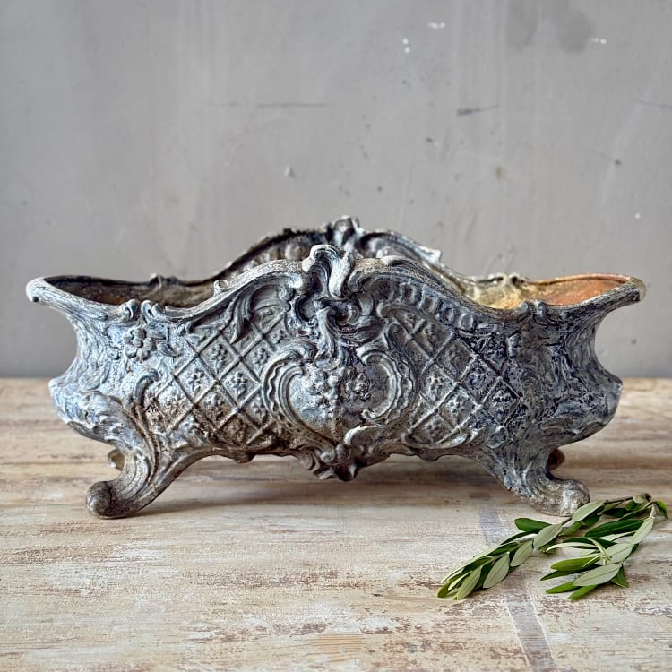 Large French Cast Iron Planter