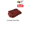 Australian Chuck Roll A Grade Beef Grass Fed Sliced 2-3mm (Frozen) Swift Brand