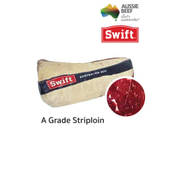 Australian Striploin A Grade Beef Grass Fed (Frozen) Swift Brand