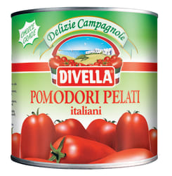 Peeled Italian Tomatoes in Tomato Juice Divella Brand