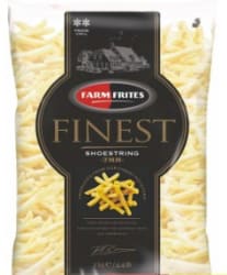 French Fries Straight Cut 7 mm.  Farm Frites Brand