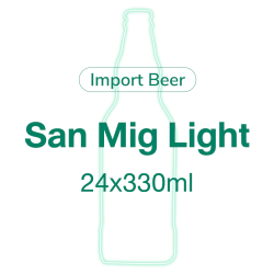 San Mig Light Beer Bottle Small (carton)