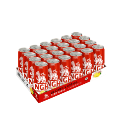 Red Lemon Soda Can Singha Brand