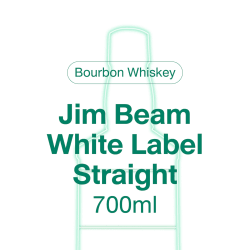 White Label Kentucky Straight Bourbon Whiskey Jim Beam Brand