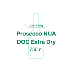 สปาร์กลิงไวน์ Prosecco NUA DOC Extra Dry