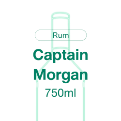 Dark Rum Bottle Brand Captain Morgan