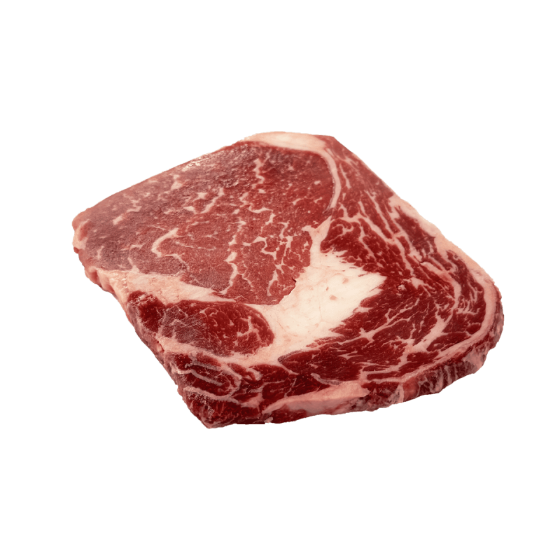 Australian Rib Eye Angus Beef Grain Fed 150 Days MB 3+ Steak Portion Cut (Frozen) Grainge Brand