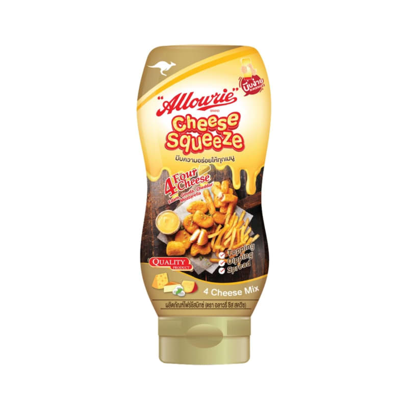 Four Cheese Mix Cheese Squeeze Allowrie Brand