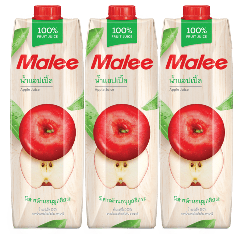 Apple Juice 100% Malee Brand