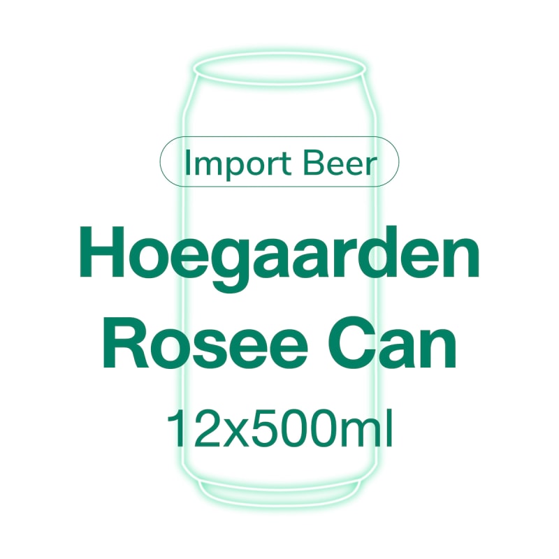 Beer Hoegaarden Rosee Can