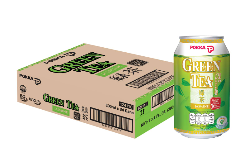 Jasmine Green Tea Brand POKKA (can) (Carton)