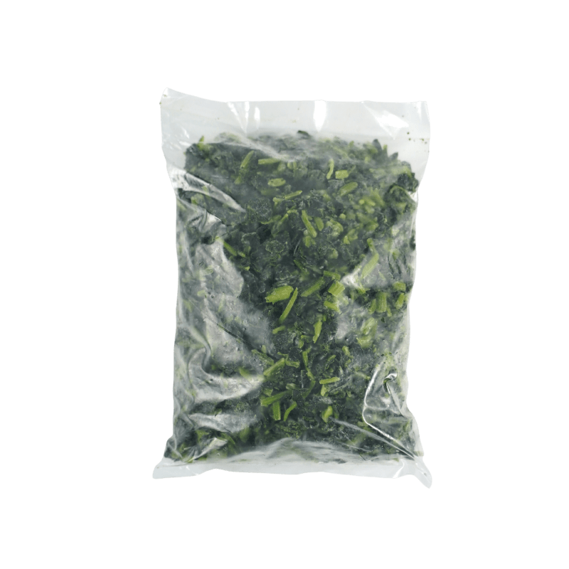 Frozen spinach cut