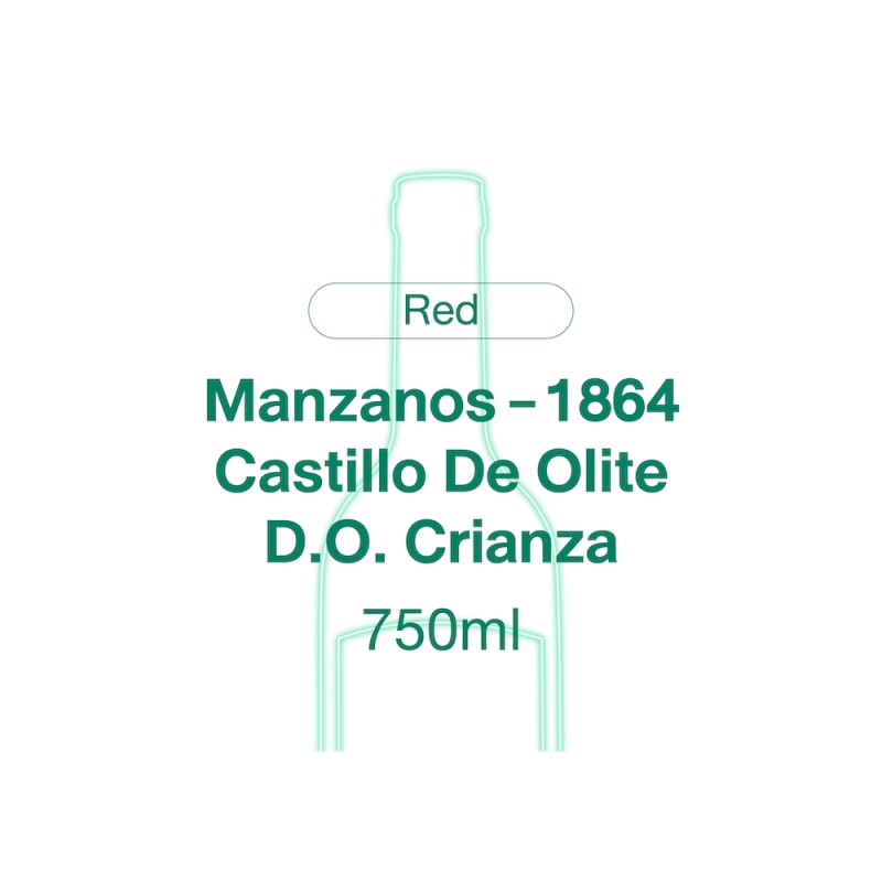 ไวน์แดง Manzanos - 1864 Castillo De Olite D.O. Crianza