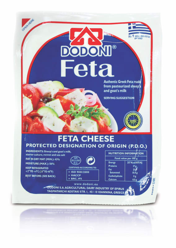 Feta Cheese P.D.O. in Brine Dodoni Brand