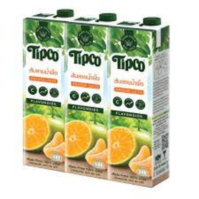 Sai Nam Phueng Orange Juice 100% Tipco Brand