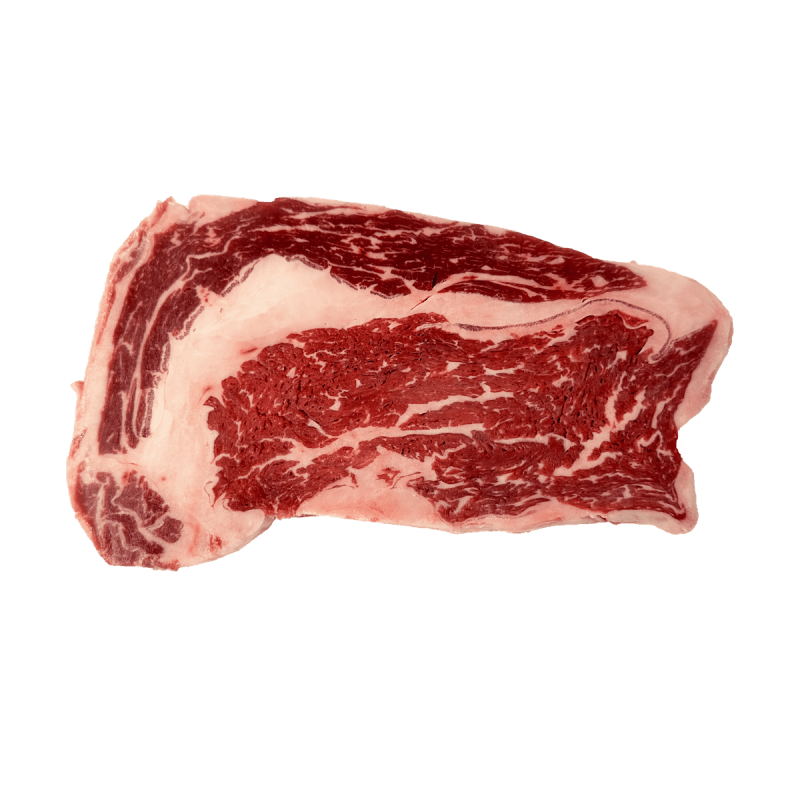 Australian Rib Eye (Cube Roll) Angus Beef Grain Fed MB 2+ Steak Portion Cut (Frozen) Portoro Brand