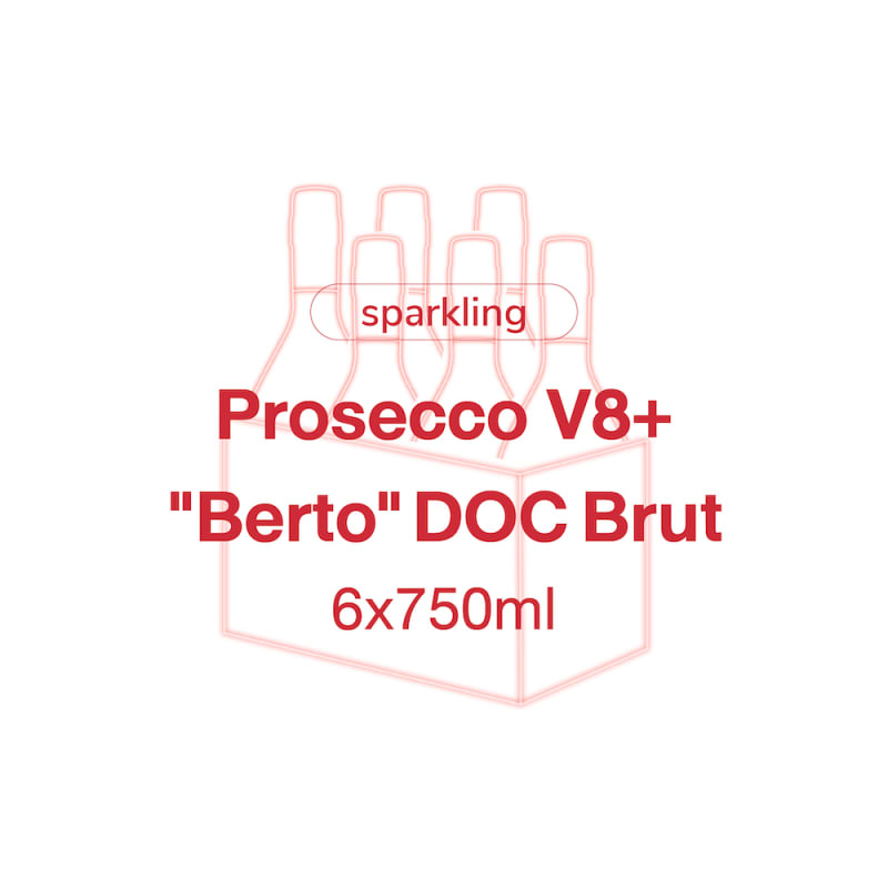 สปาร์กลิงไวน์ Prosecco V8+ Berto DOC Brut (Carton)