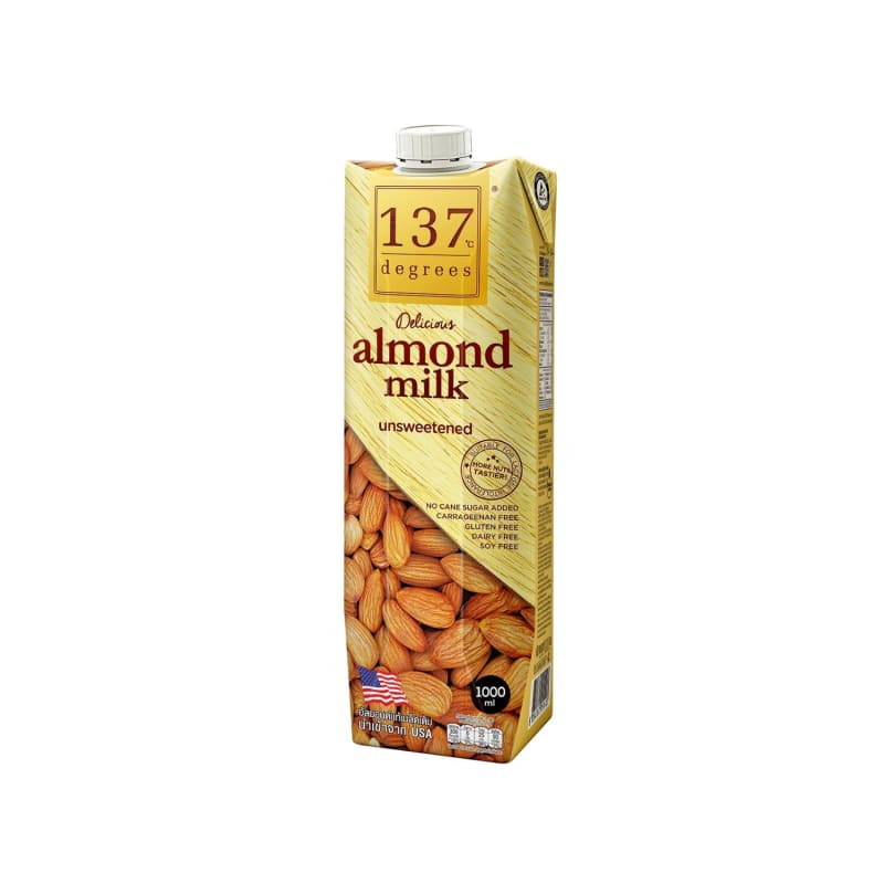 Almond Milk Unsweetened Brand 137 degrees