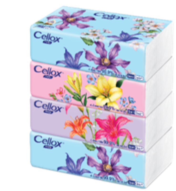 Purify Soft Pack Facial Tissue Cellox Brand