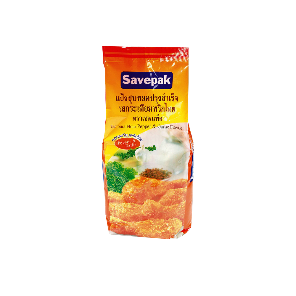 Tempura Flour Pepper & Garlic Flavor Savepak Brand Order ingredients