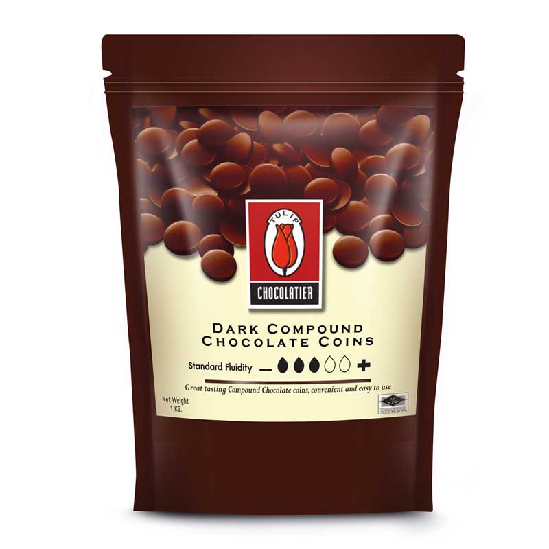 Dark Compound Chocolate Coins Tulip Brand Order ingredients online