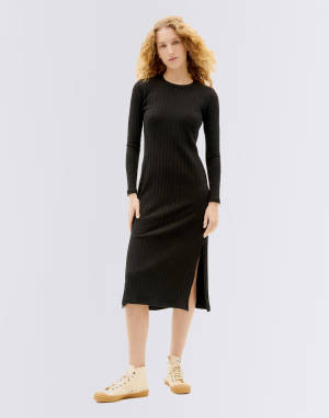 Šaty Thinking MU Black Trash Gina Dress