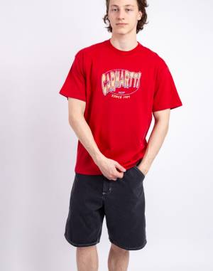 【Carhartt】 ★ S/S HOT SCRIPT T-SHIRT ★ LOOSE FIT T-shirt Carhartt WIP S/S Hot Script T-Shirt | Freshlabels.com