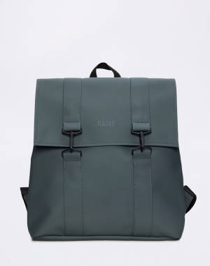 rains messenger backpack in dark teal Jansport Right Pack resistant material for added protection Rains Navy Messenger Backpack |