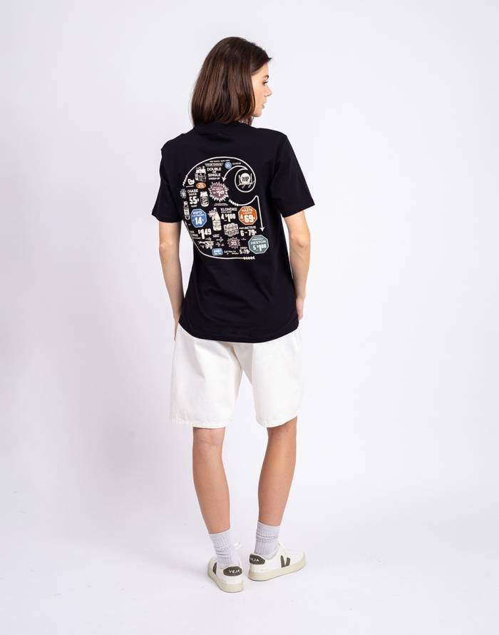 Tシャツ・カットソー CARHARTT S/S CATALOGUE C LOGO T-SHIRT 5SA238 Carhartt WIP S/S Catalogue C Logo T-Shirt, Black | Official