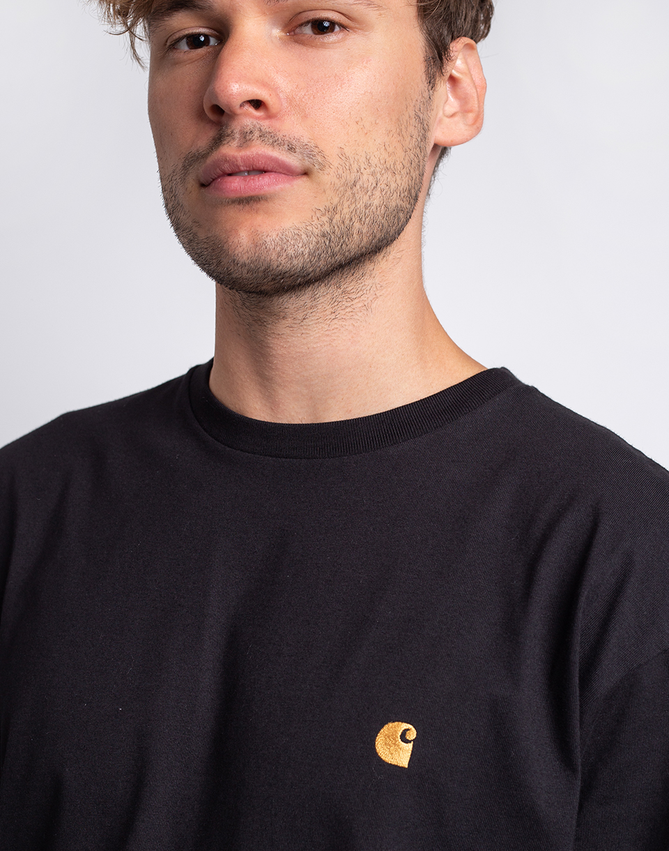 Carhartt WIP S/S Chase T-Shirt Black / Gold S