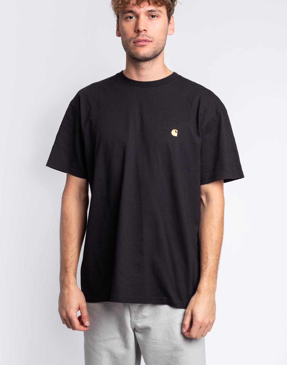 Carhartt WIP S/S Chase T-Shirt Black / Gold S