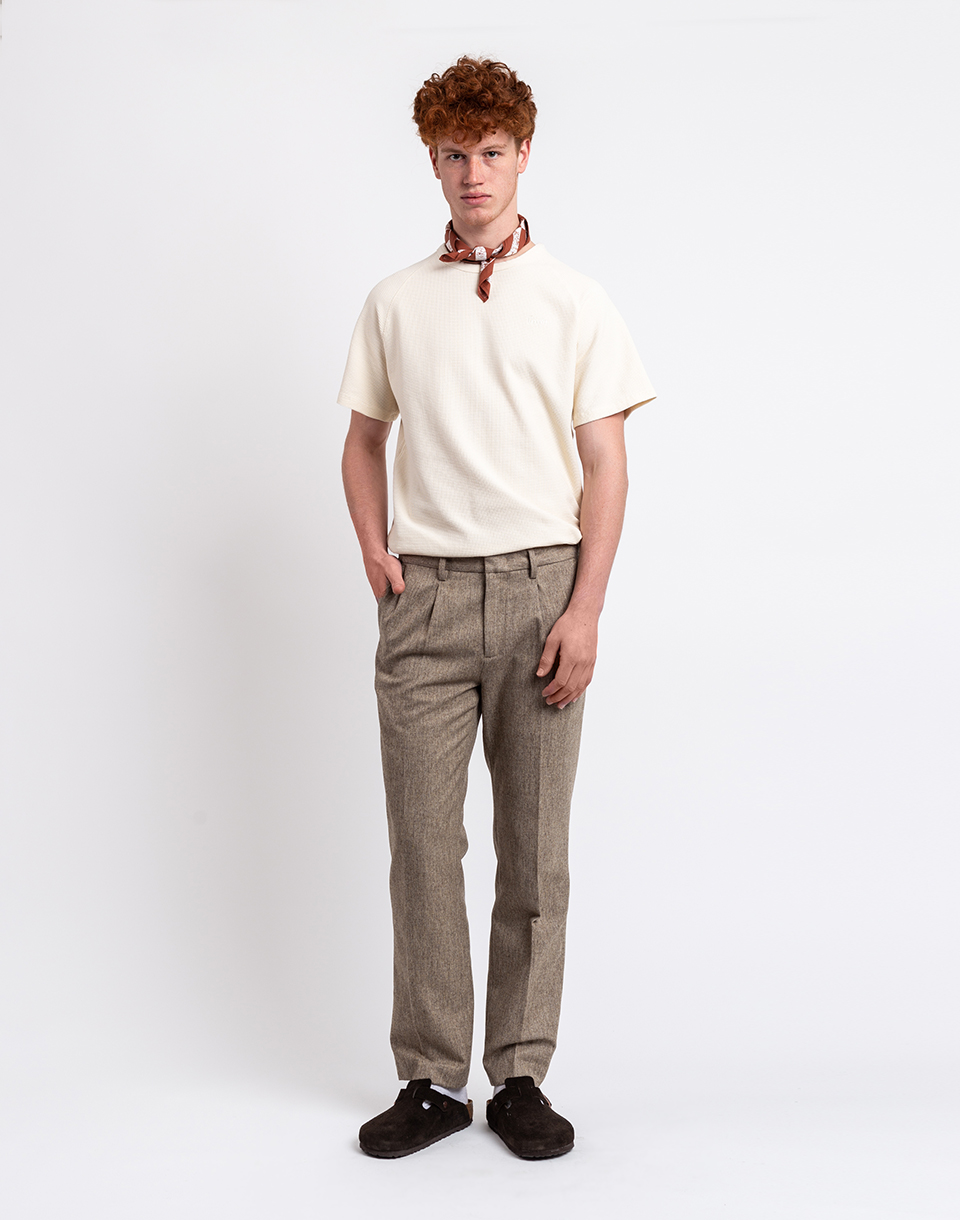 Levně Forét Read Wool Suit Pants BEIGE MEL 32