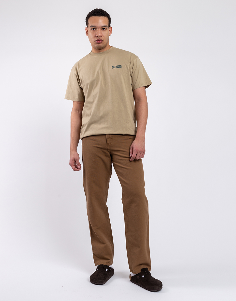 Carhartt WIP Simple Pant Hamilton Brown rinsed W32/L34 - Hnědá - Organická bavlna