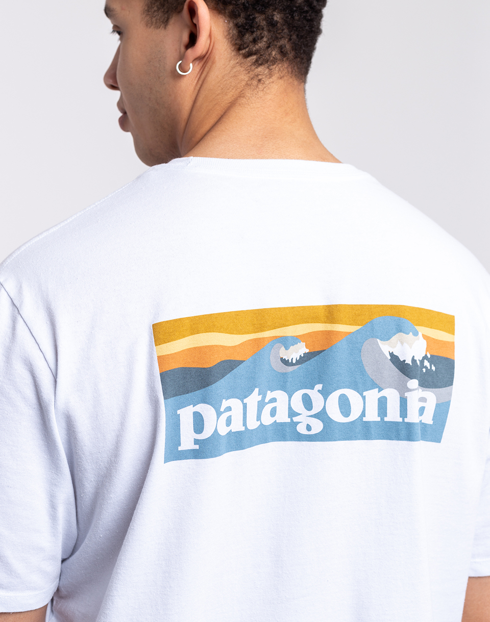 Patagonia M's Boardshort Logo Pocket Responsibili-Tee® White S